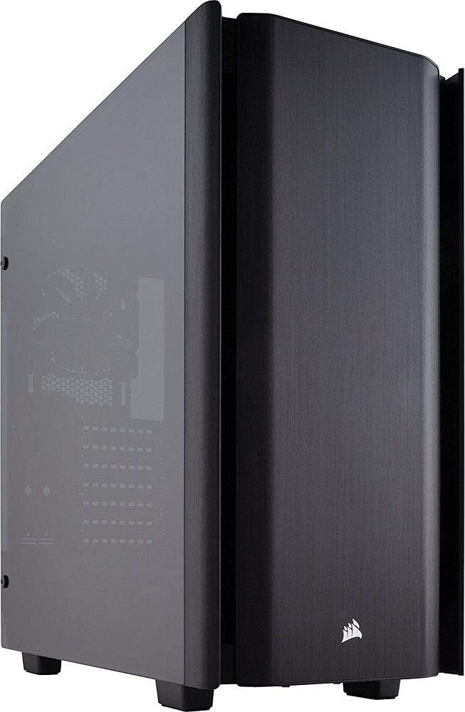 Mid-Tower Case with 3 RGB Fans, Smoked Tempered Glass, Aluminum Trim H31668