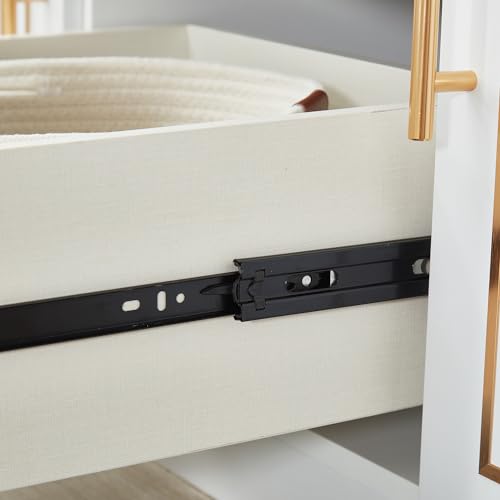 White Wood Storage Closet with Doors and Hanging Rod I83823