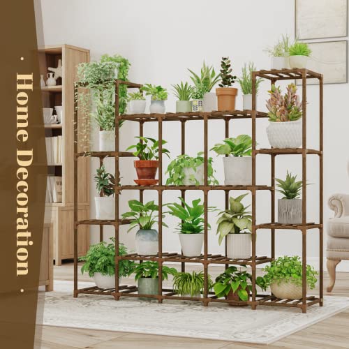 Large Wood Plant Stand for 17 Pots N16759