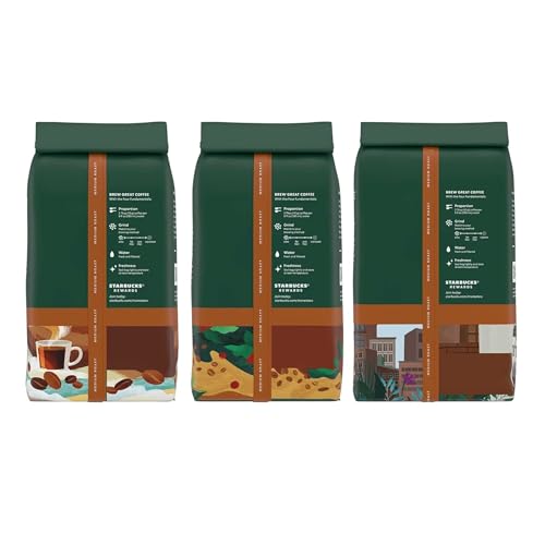 Medium Roast Ground Coffee, Variety Pack, 3 bags (12 oz each) E400