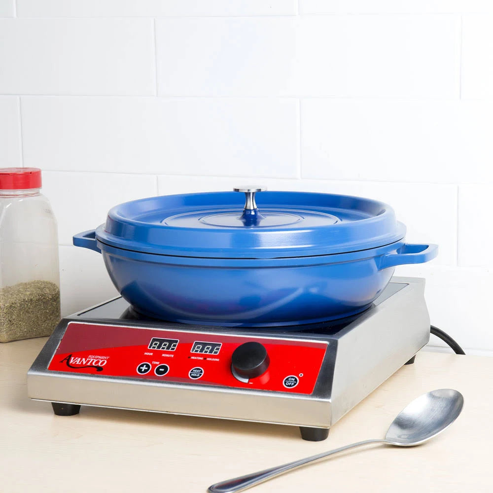 4.5 Quart Blue Cast Aluminum Braiser Pan U4416