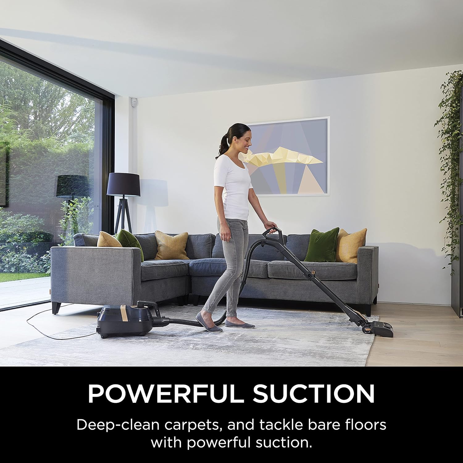 Canister Vacuum Bagless Corded with Self-Cleaning Brushroll N8689