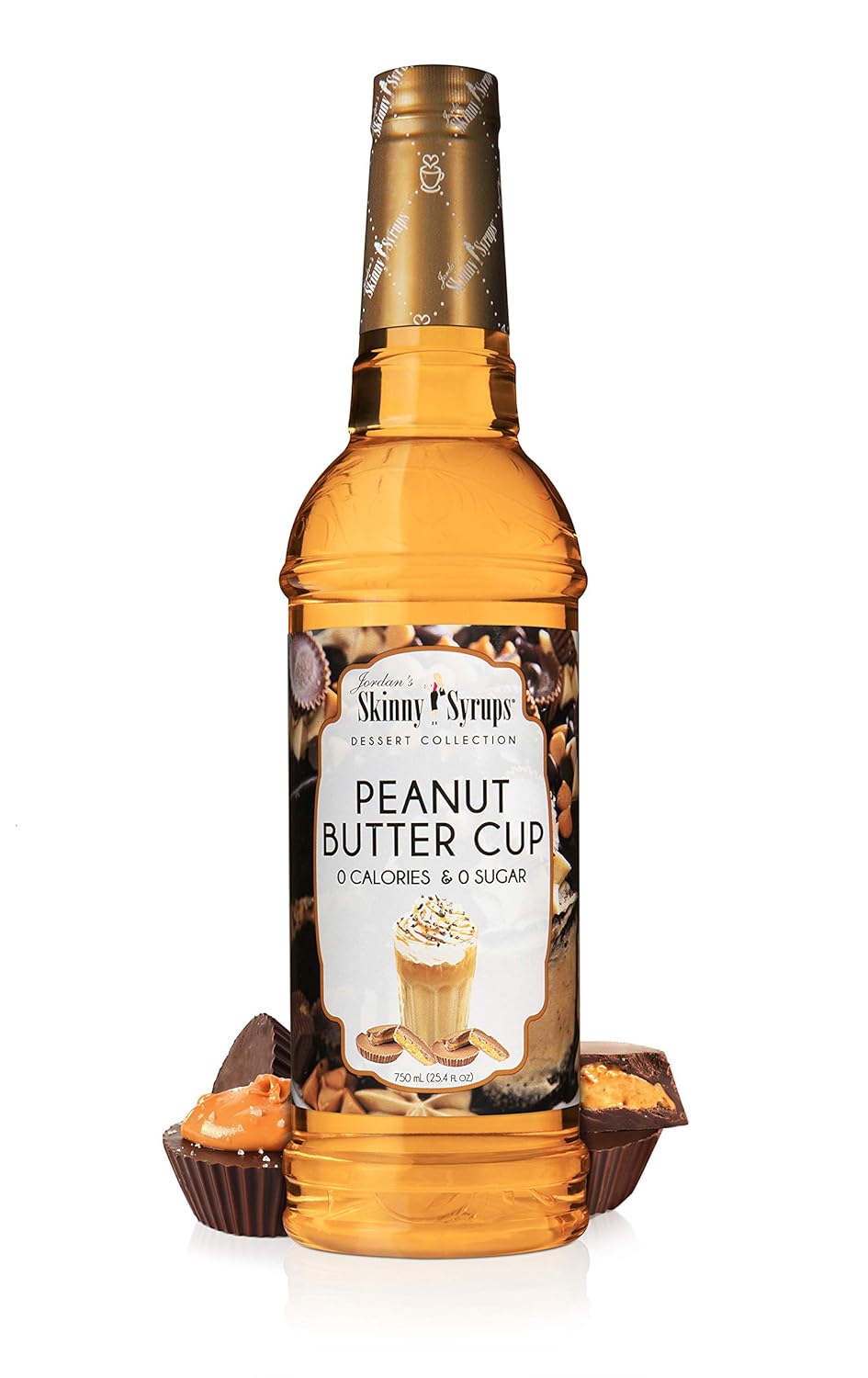 Sugar Free Coffee Syrups, Salted Caramel and Peanut Butter Cup Flavors, Zero Calorie, Gluten Free, 2 Pack S17485