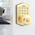 Polished Brass Electronic Entry Door Lock I232033