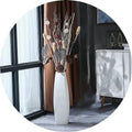 White Ceramic Tall Floor Vase 22.8 Inch T71486
