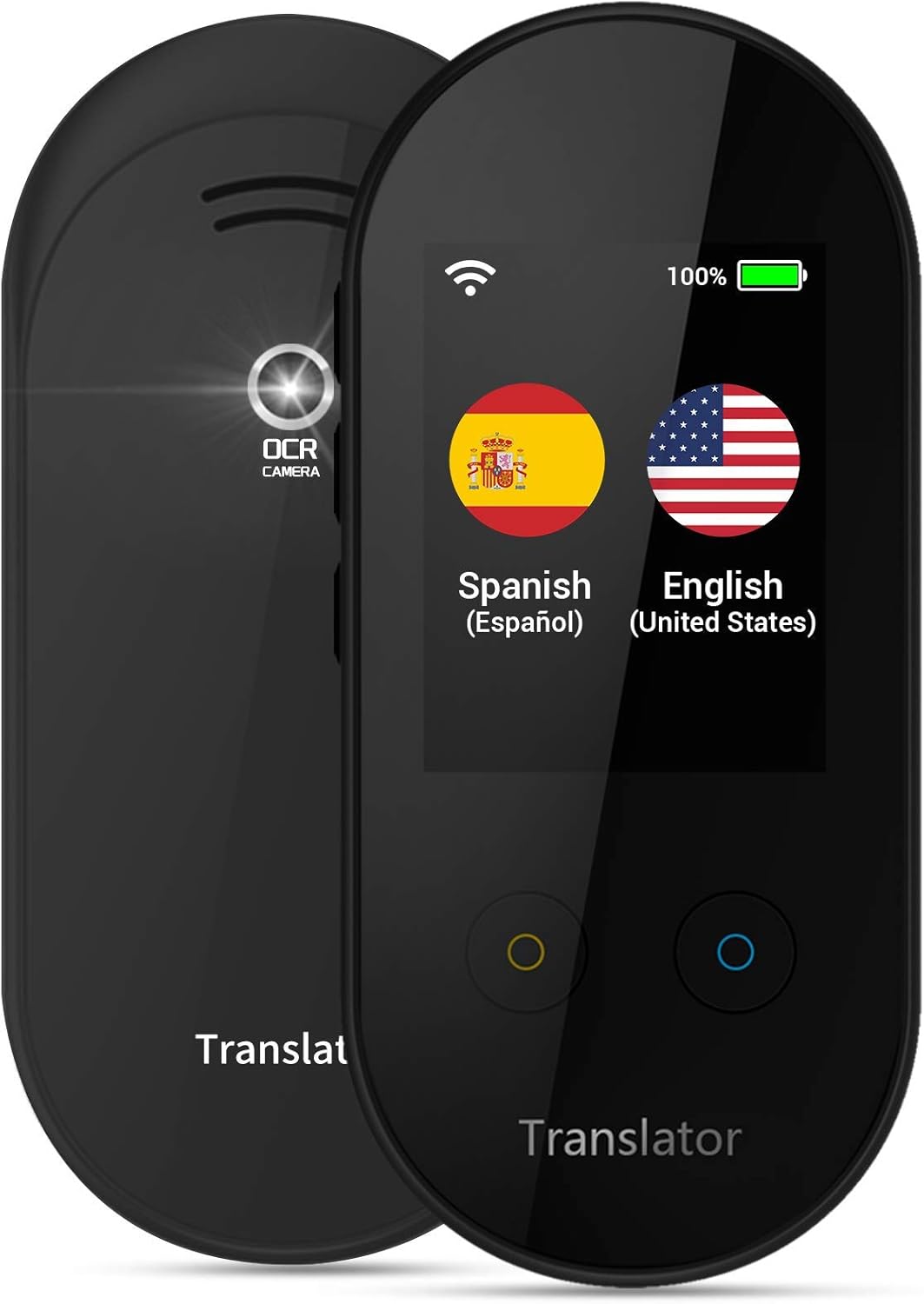 Black Pack of 2 Language Translator Device with 2.4 inch Touchscreen U32880