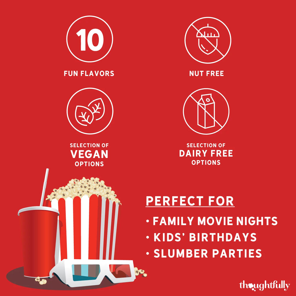 Set of 10 Popcorn Seasoning Sampler Gift Set Q5592