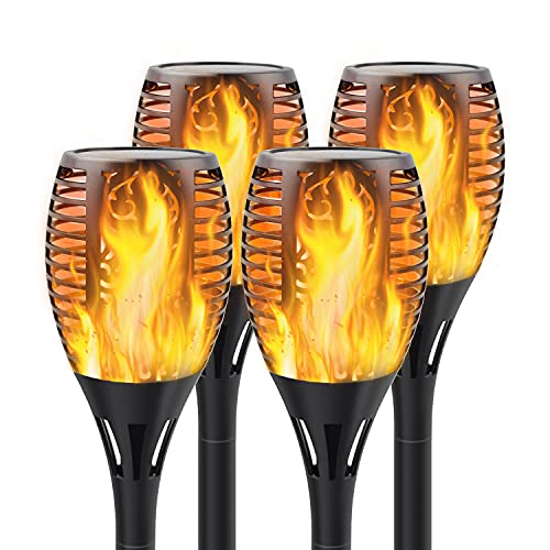 8 Pack Solar Torch Lights with Flickering Flame I794