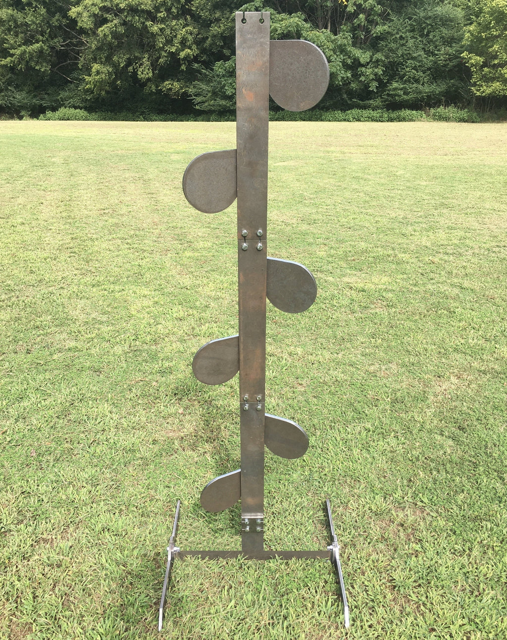 6ft Tall Steel Shooting Reactive Target with AR500 Paddles E3049