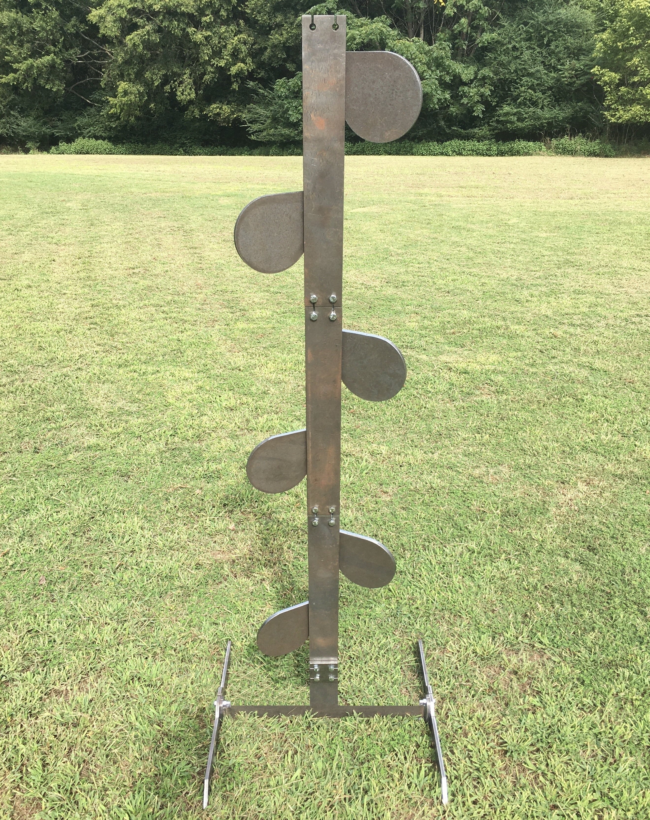 6ft Tall Steel Shooting Reactive Target with AR500 Paddles E3049