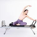Black Foldable Pilates Reformer Machine T90490