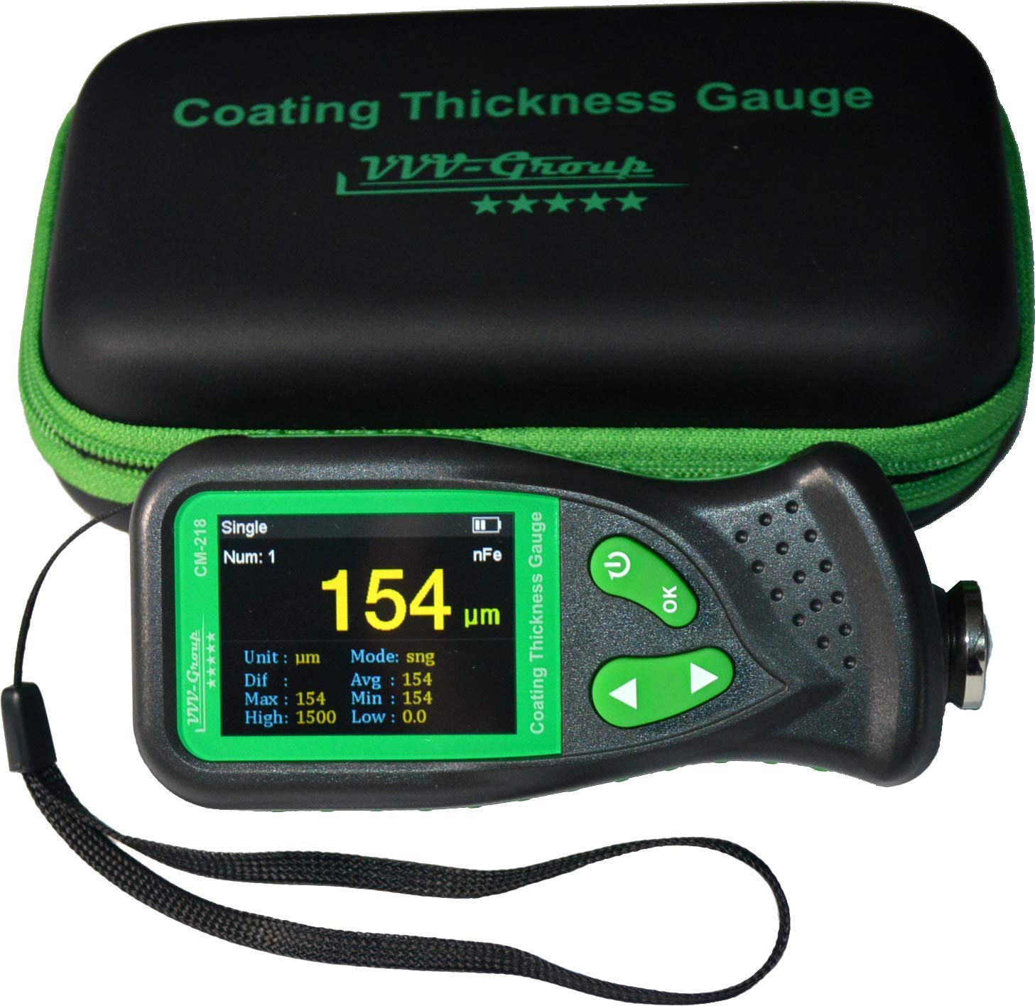 Digital Coating Thickness Gauge CM-218 for Automotive Paint Thickness Measurement (Resolution 0.01mils) E421707