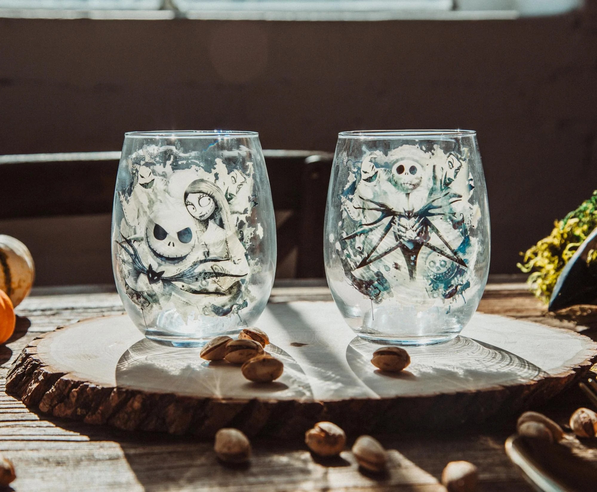 Set of 2 Stemless Wine Glasses S138832