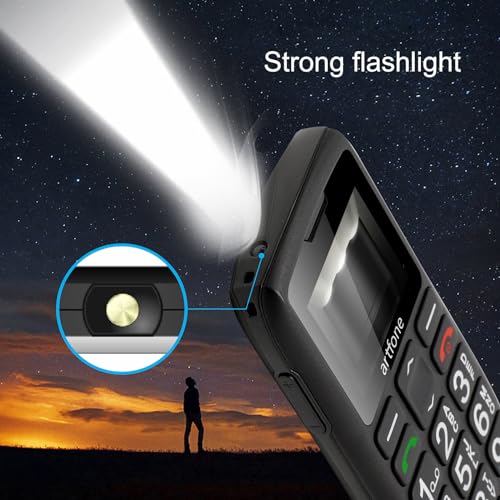 Black Big Button Cell Phone Unlocked LTE P756