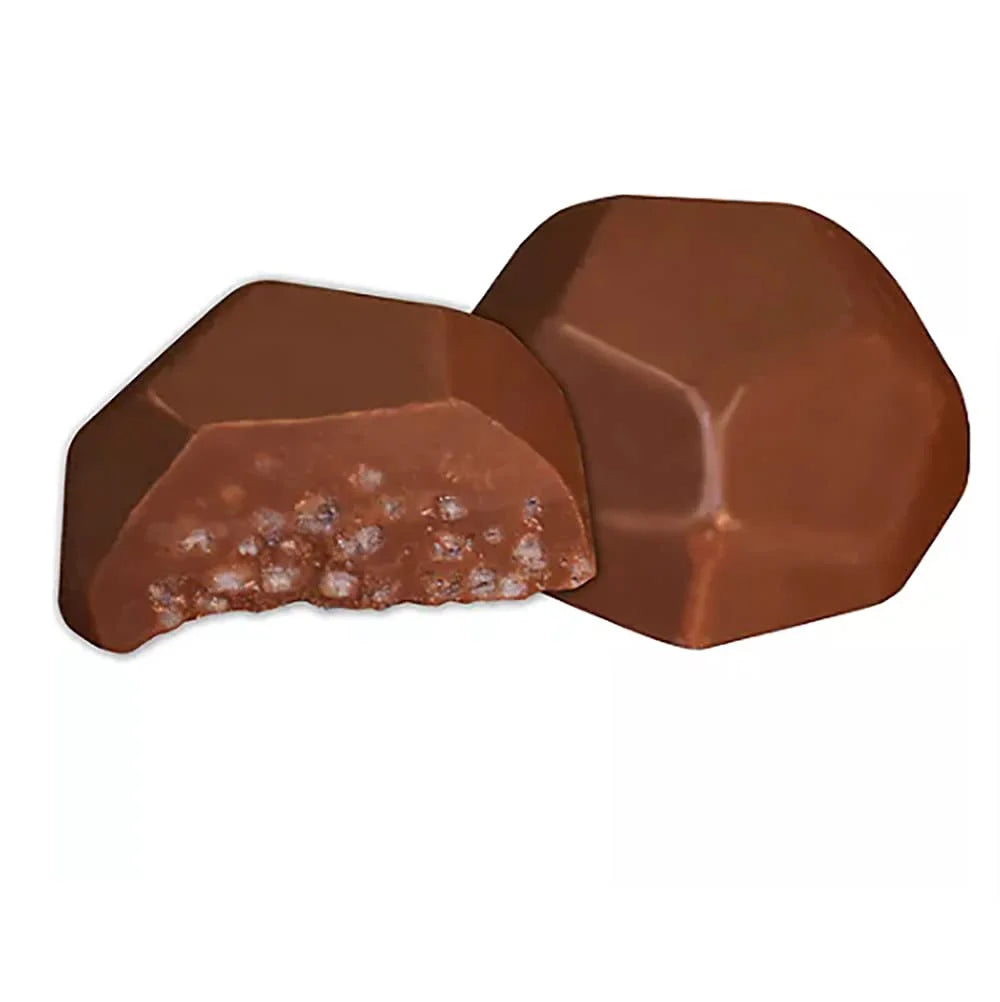 Christmas Coal Chocolate, Milk Chocolate Party Bag Fillers, Individually Wrapped Foils, Resealable Bag, Kosher Certified Dairy (1 Pound) A232863