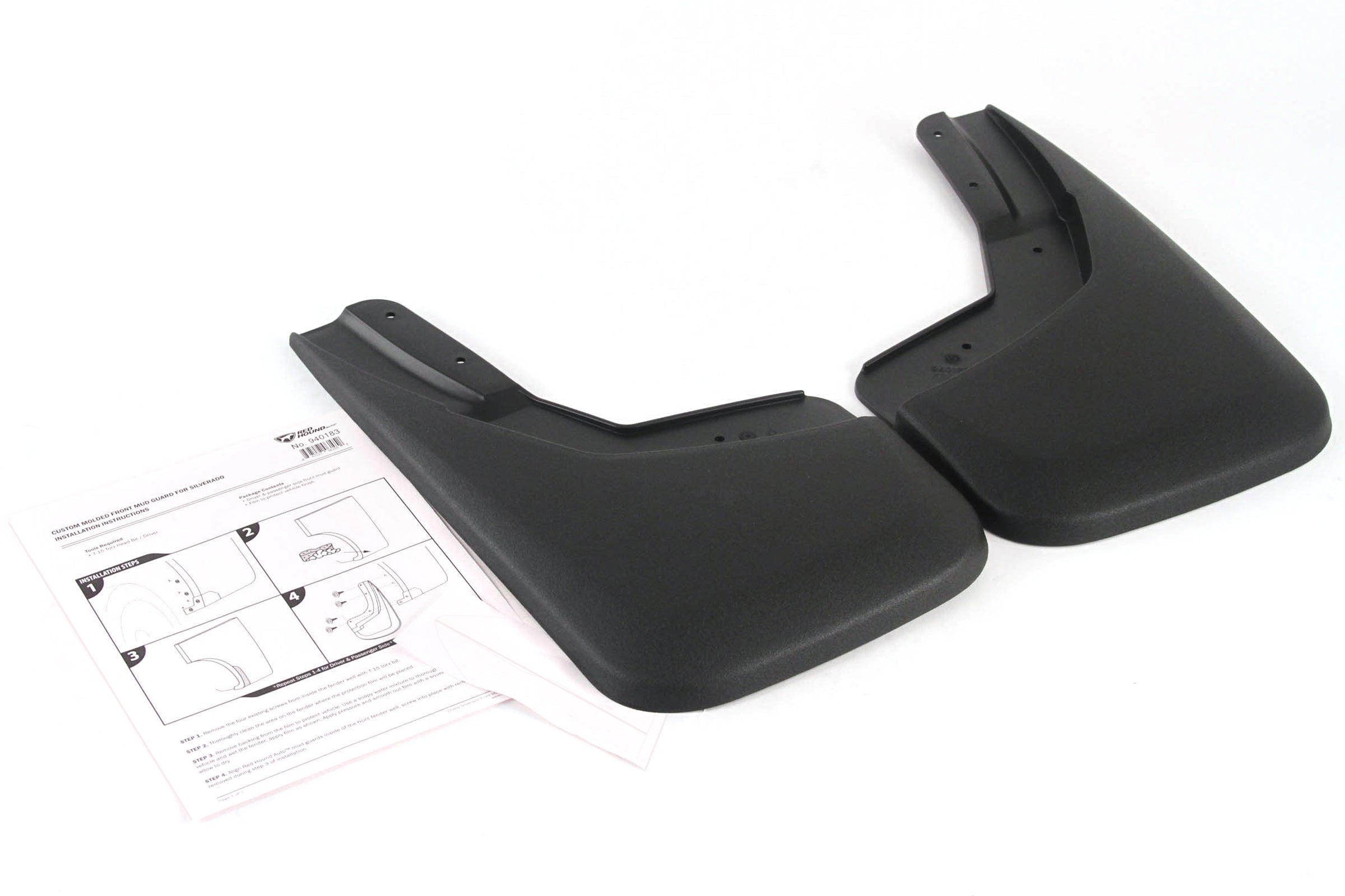 Molded Splash Mud Flaps Custom Fit Front Only 2 Piece Set D824012