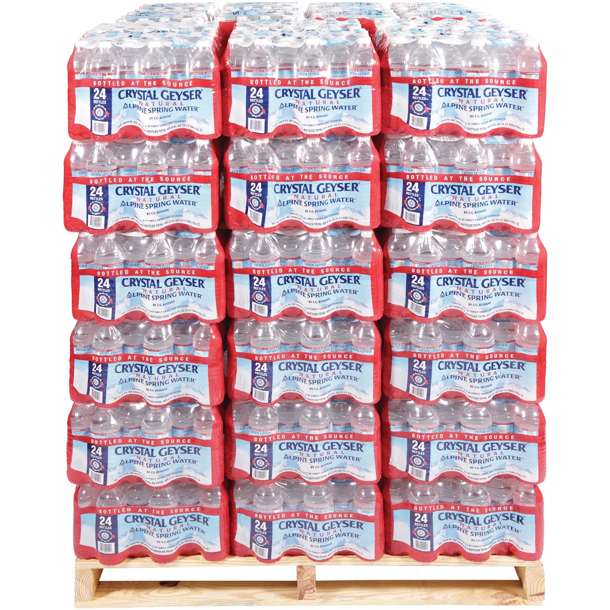 Natural Alpine Spring Water, 16.9 Oz Bottle, 24/Case Q8379