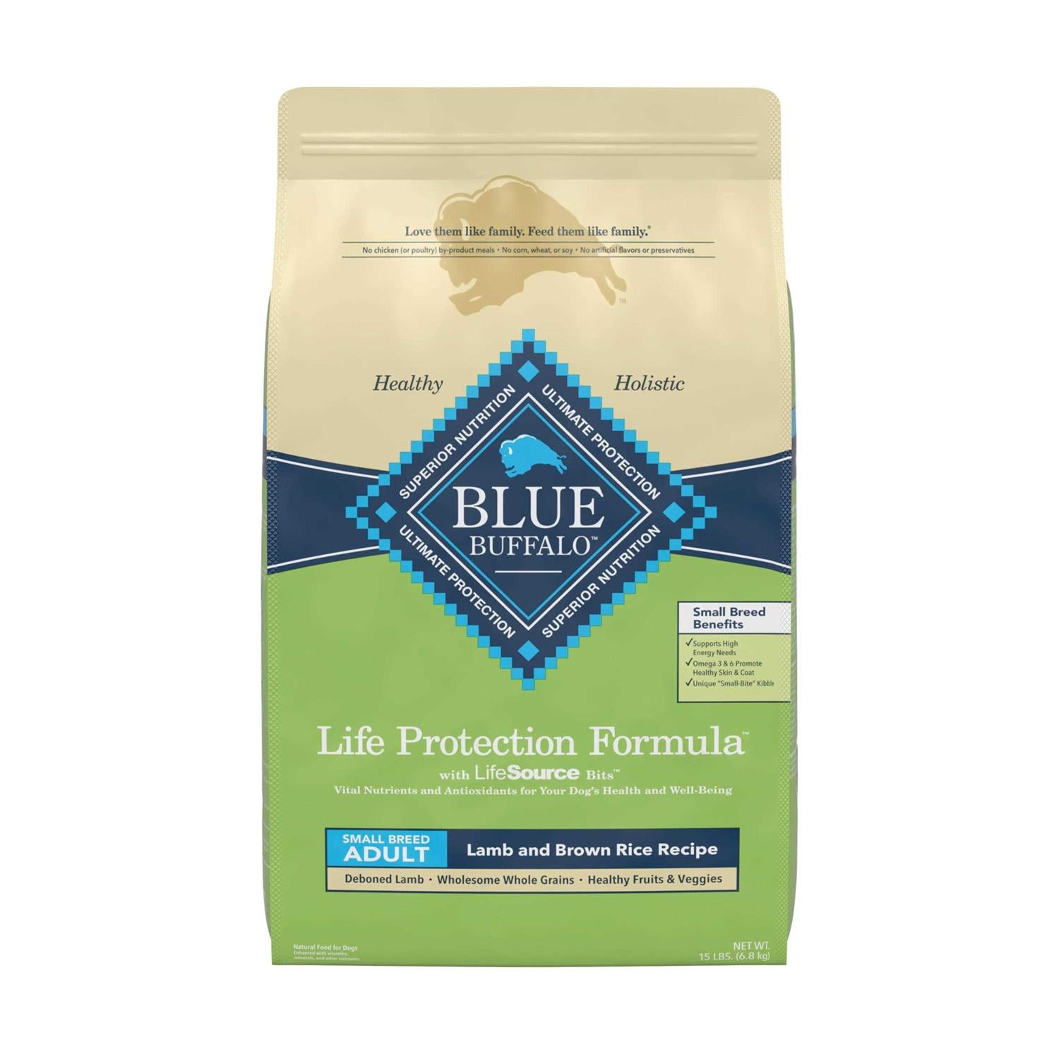 Small Breed Adult Lamb & Brown Rice Recipe Dry Dog Food O557797