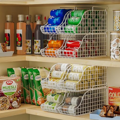 3-Pack Stackable Can Dispenser Bin with Handles V13592