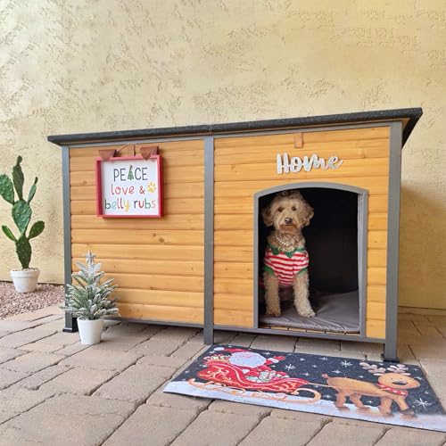 59" Large Insulated Dog Kennel with Liner L370564