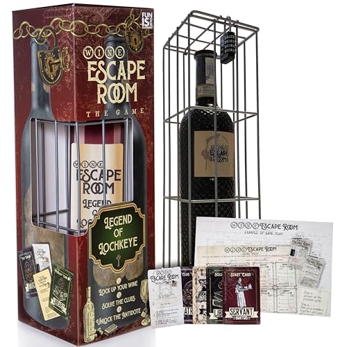 Escape Room Game Wine Bottle Puzzle Box G8598