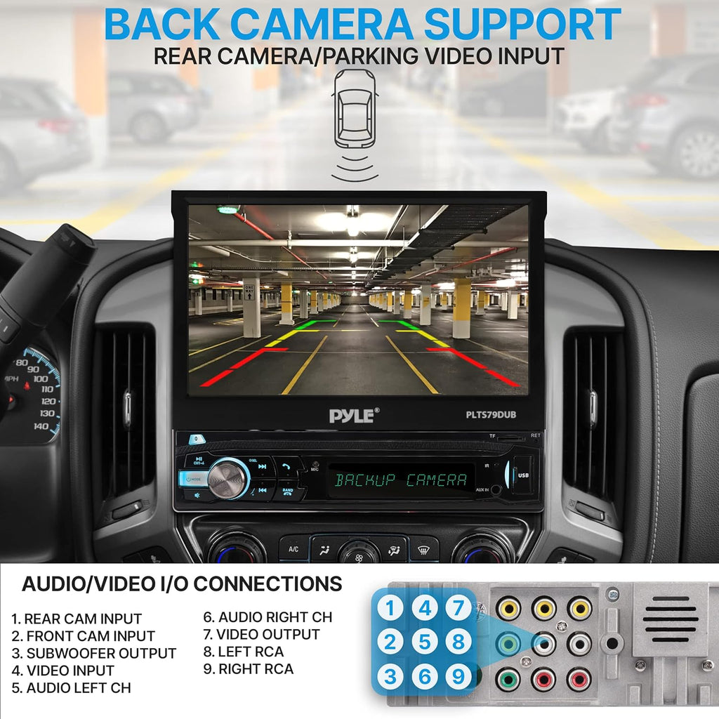 Single DIN 7" Touchscreen Multimedia Car Stereo Video Receiver S45454