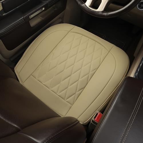 2pcs Front Car Seat Covers, PU Leather (Black) P90470