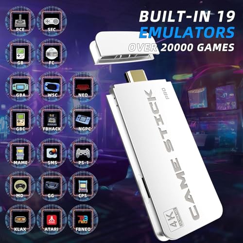 Wireless Retro Game Console with 20000+ Games and Dual 2.4G Wireless Controller J9450