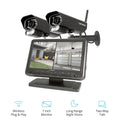 Security Camera System with 7 Display Monitor and 2 Night Vision Cameras, 32GB SD Card Recording A27109