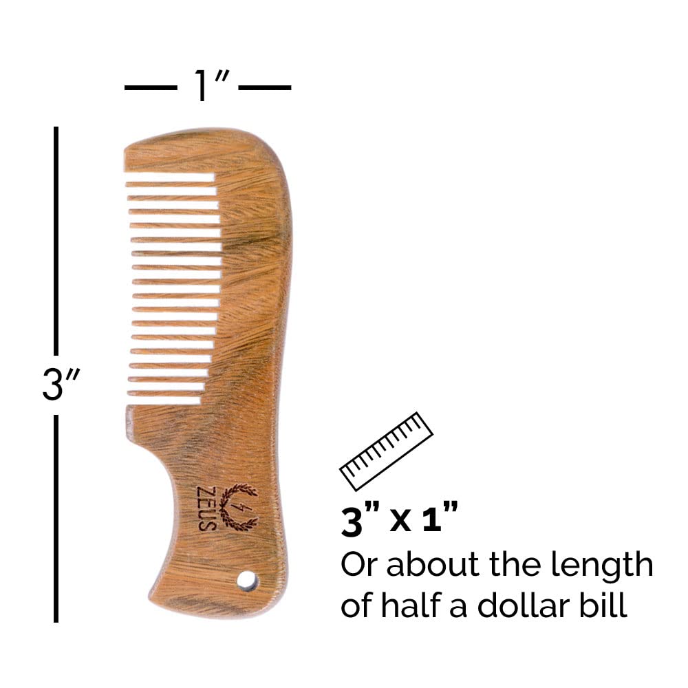 Sandalwood Mustache Comb H935784