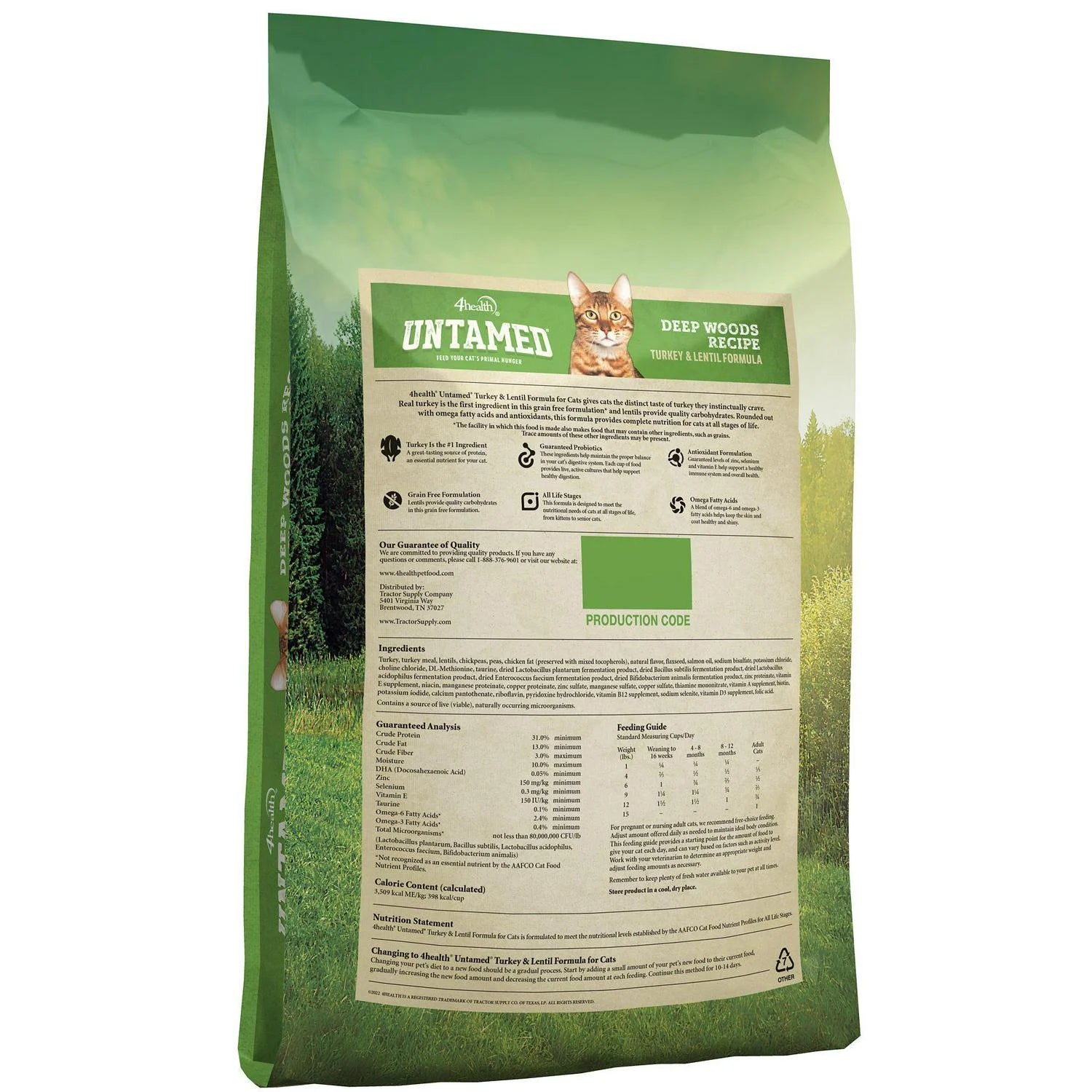 Grain-Free Turkey and Lentils Formula Dry Cat Food Q17061
