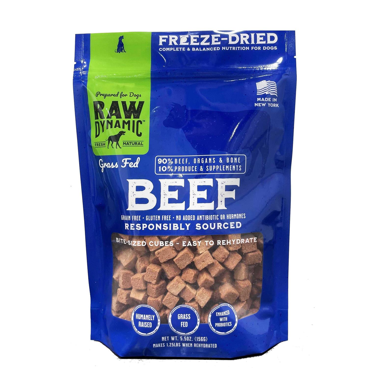 Freeze-Dried Grass-Fed Beef Recipe Dog Food F411