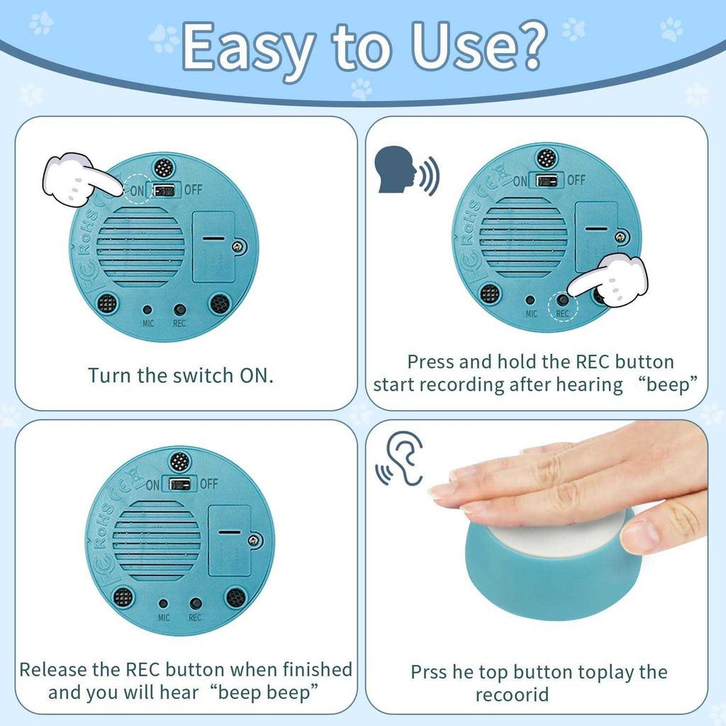 7 Dog Talking Button Set Recordable Training Buzzers Z14865