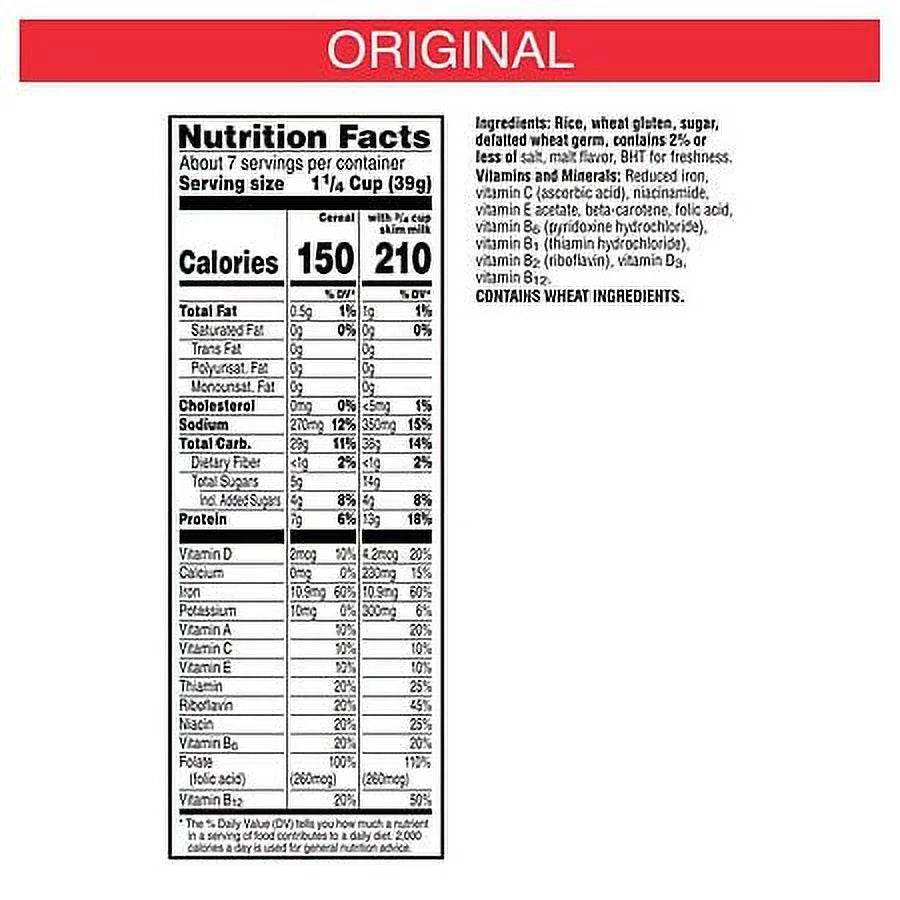 Original 9.6 oz Pack of 2 Cold Breakfast Cereal N2474