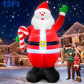 Giant Christmas Inflatables Santa Claus with Built-in LED Lights A9707
