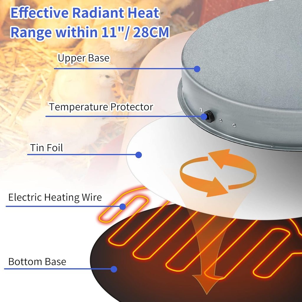 Heated Base Chicken Water Heater 125 Watts K364919