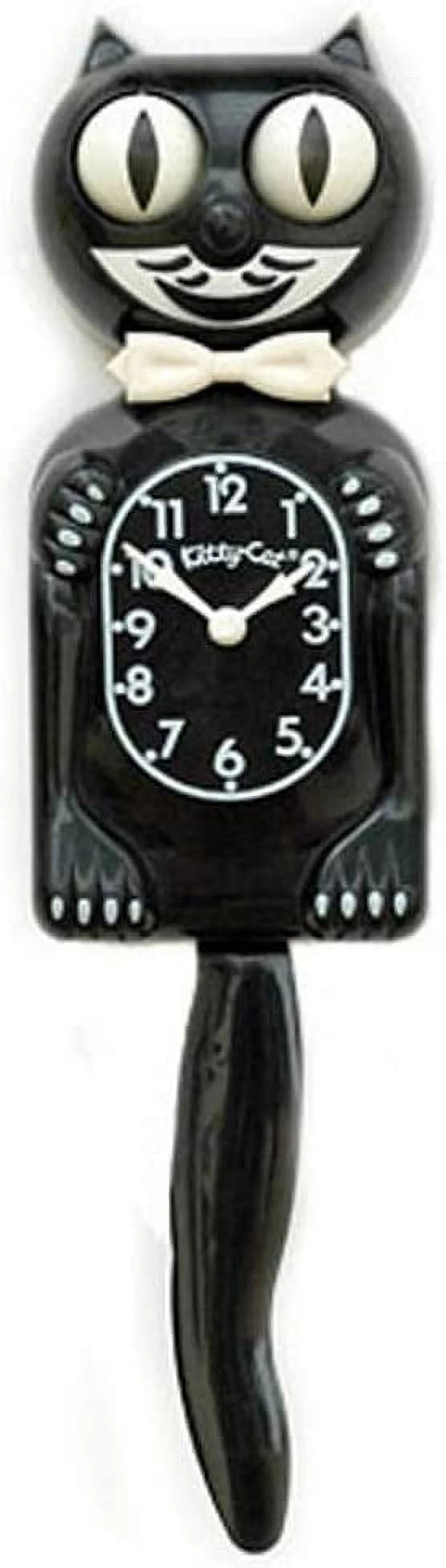 Black Vintage Cat Clock P481631