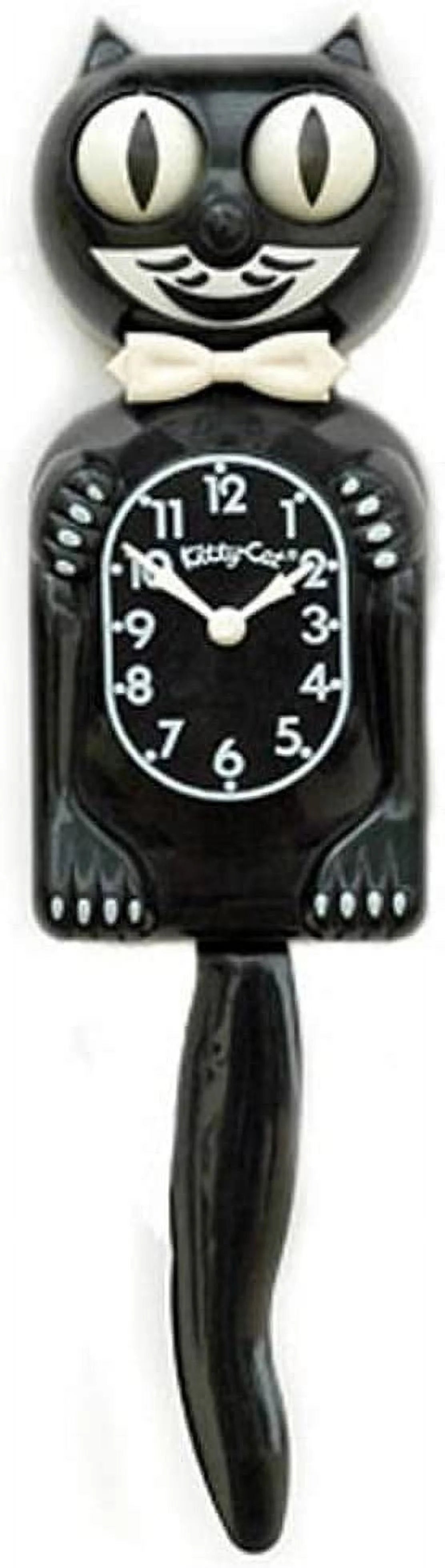 Black Vintage Cat Clock P481631