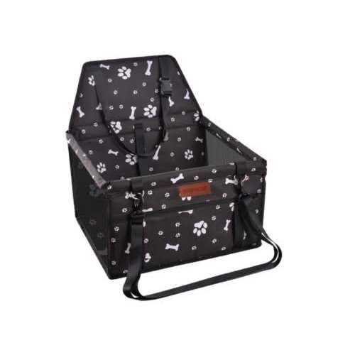 Dog Car Seat with Clip-On Safety Leash and PVC Support Pipe C687