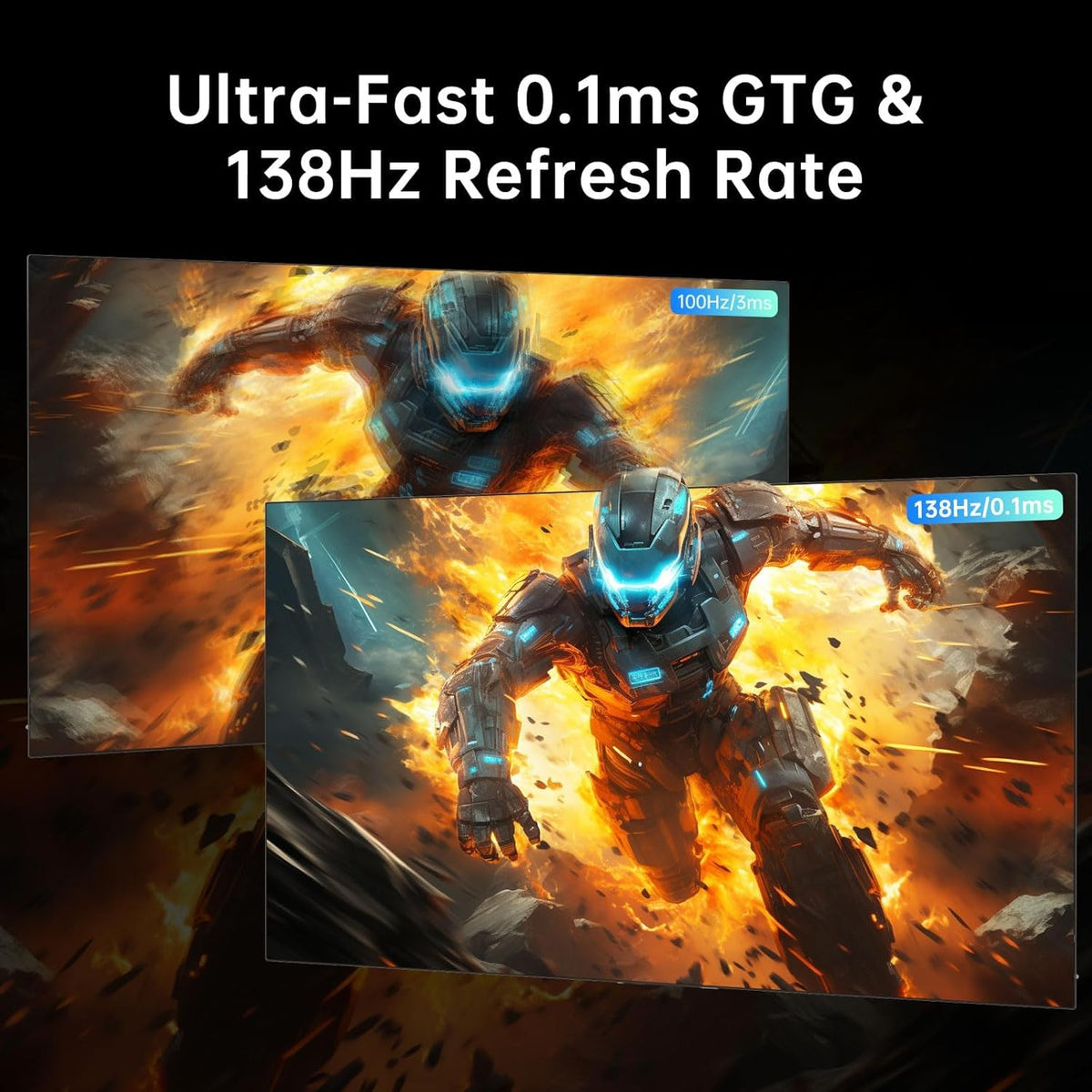 48 Inch 4K OLED Gaming Monitor, 0.1ms GTG 138Hz, 134% sRGB, Type-C 90W B891