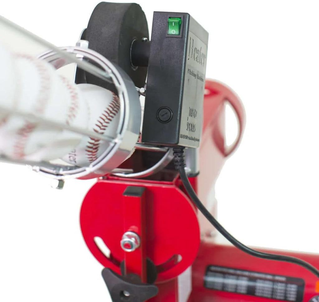 Pro Breaking Ball Baseball Pitching Machine With Auto Ball Feeder & Batting Cage F76316