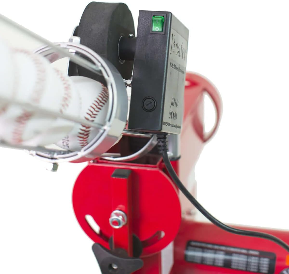 Pro Breaking Ball Baseball Pitching Machine With Auto Ball Feeder & Batting Cage F76316