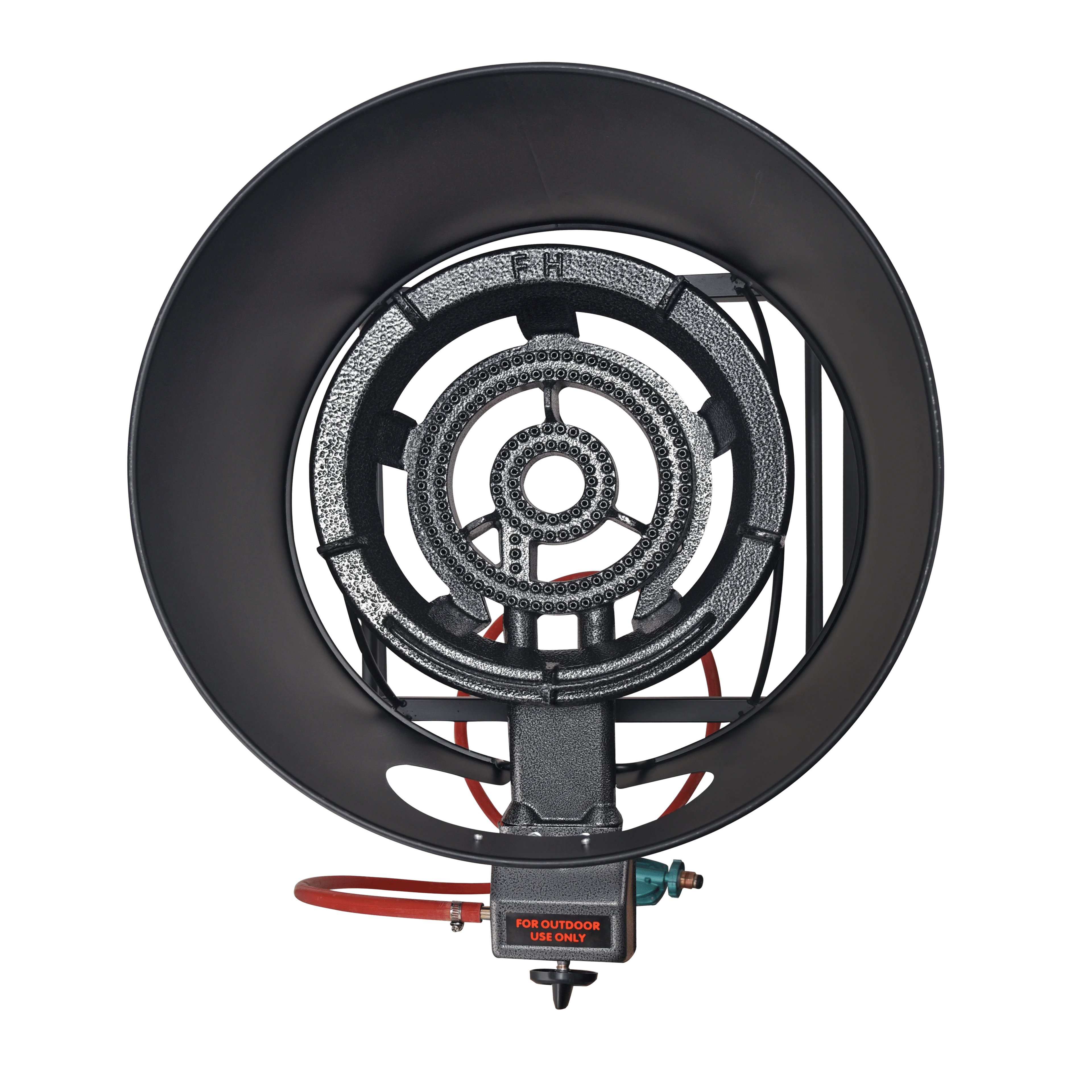 23" Heavy Duty Stainless Steel Concave Comal Set With Cast Iron Propane Burner Stove and Burner Stand W424