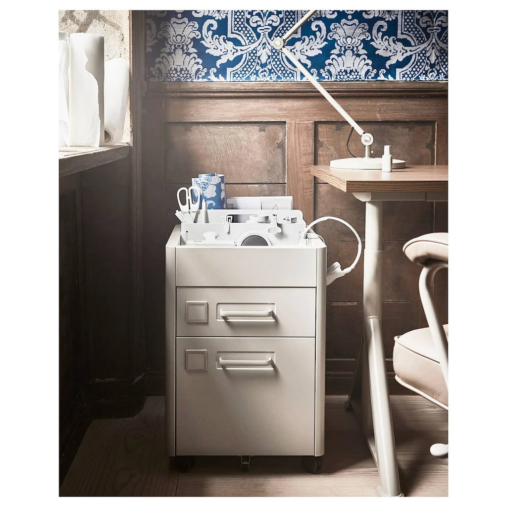 Beige Drawer Unit on Casters B713