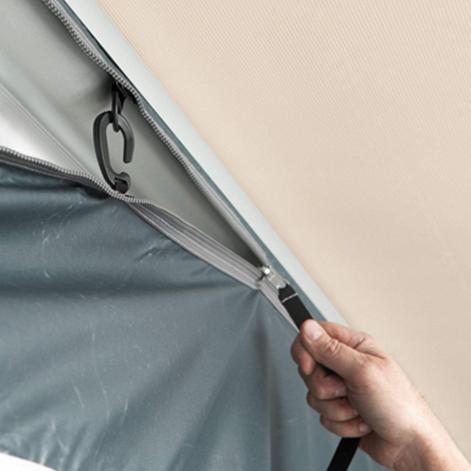Gray with Dark Gray Trim RV Awning Room K5500