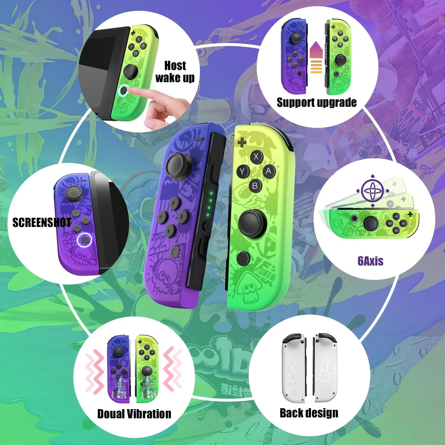 Wireless Gaming Switch Controllers Motion Control I13145