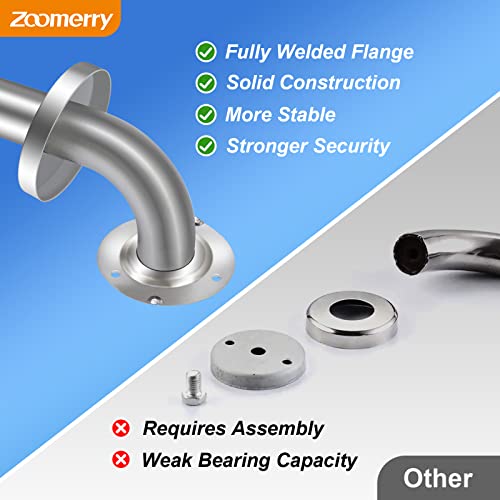 2 Pack 24 Inch 304 Stainless Steel Matte Black Grab Bars R845920
