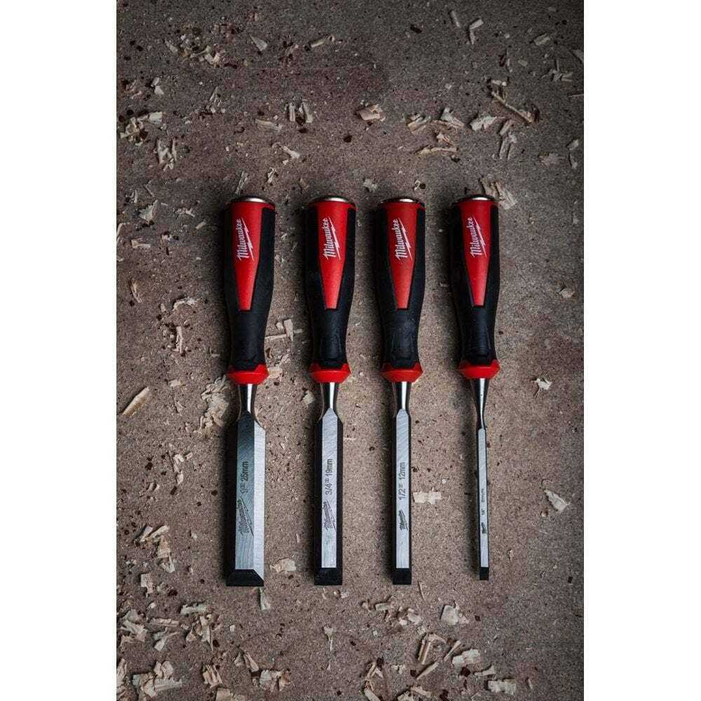 4 Piece Beveled Edge Chisels Set D47189