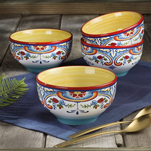 16 Piece Dinnerware Set, Service for 4, Multicolor Z158888