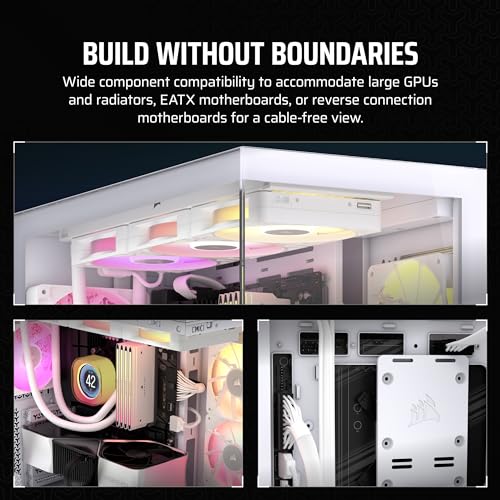 Black Mid-Tower ATX PC Case with Tempered Glass L61010